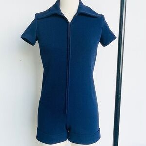 Blue Vintage Romper